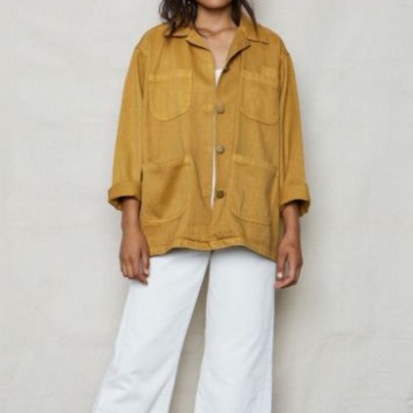 Back Beat Co. Jackets & Blazers - BACK BEAT RAGS Co. Womens Large Golden Hemp UTILITY JACKET